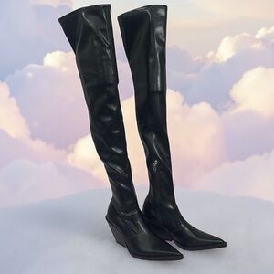 Zara tall cowboy 🤠 boots ❤️ Size 35=4.5